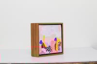 Image 2 of "I live here now"- 5x5" framed acrylic painting on canvas
