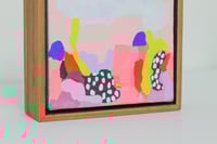 Image 3 of "I live here now"- 5x5" framed acrylic painting on canvas