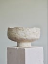 STONE light pedestal bowl