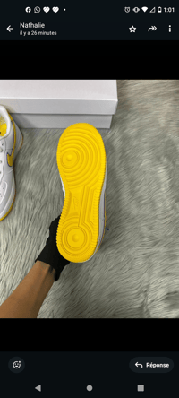 Image 12 of Size 9 shoes men's retro qs kb color white Nike  made in Vietnam 