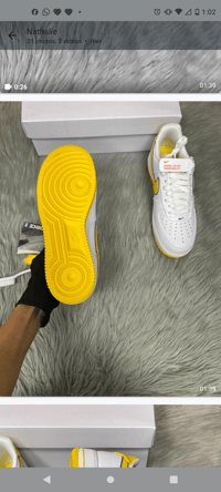 Image 13 of Size 9 shoes men's retro qs kb color white Nike  made in Vietnam 