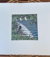 Image 5 of butcherbird - lino print