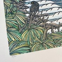 Image 4 of butcherbird - lino print
