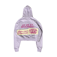  1/1 LE UN ET SEULEMENT LILAC PATCH HOODIE