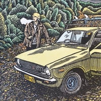 Image 3 of 120/y2k - lino print