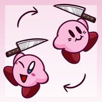 A Knife! || Acrylic Charm [Kirby]