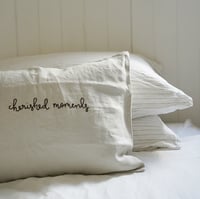 Image 1 of mini  cushion cover - sand - cherished moments