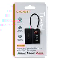 Image 1 of Cygnett Voyager Bluetooth TravelTag TSA Lock with USB-C Recharging – Black