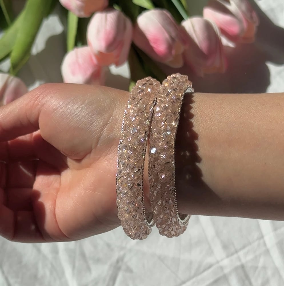 Image of Tulip Crystal Chura 2 Piece Set 