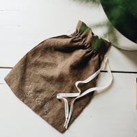 Image 1 of mini santa sack - nutmeg