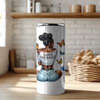 Image 1 of "Love Yourself" 20 oz tumbler 