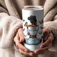 Image 3 of "Love Yourself" 20 oz tumbler 
