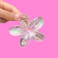 Image 3 of Hawaiian Transparent Hair Claw Clip