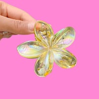 Image 4 of Hawaiian Transparent Hair Claw Clip