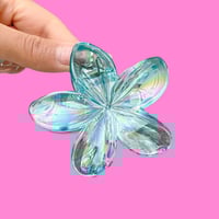 Image 6 of Hawaiian Transparent Hair Claw Clip