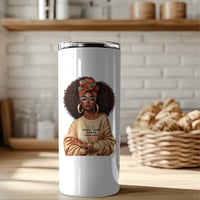 Image 1 of " Know your worth and then Add tax" 20 oz Tumbler