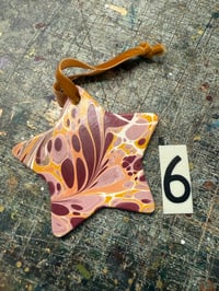 Image 7 of Hand Marbled Ceramic Stars // YOU CHOOSE