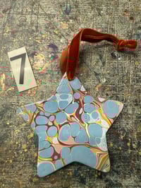 Image 8 of Hand Marbled Ceramic Stars // YOU CHOOSE