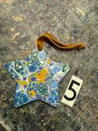 Image 6 of Hand Marbled Ceramic Stars // YOU CHOOSE