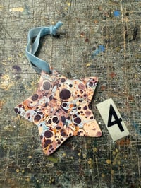 Image 5 of Hand Marbled Ceramic Stars // YOU CHOOSE