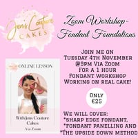 Zoom Workshop - Fondant Foundations