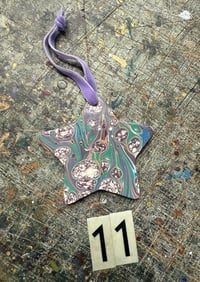 Image 12 of Hand Marbled Ceramic Stars // YOU CHOOSE