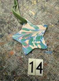 Image 15 of Hand Marbled Ceramic Stars // YOU CHOOSE