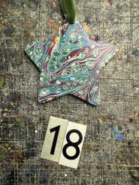 Image 19 of Hand Marbled Ceramic Stars // YOU CHOOSE