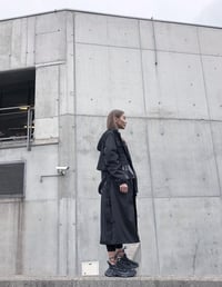 Image 7 of BLK MAXI COAT JACKET