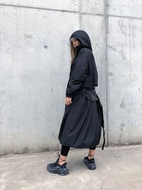 Image 6 of BLK MAXI COAT JACKET