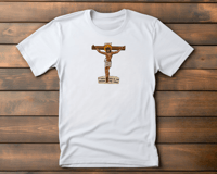 Image 1 of I know love is real because He exists t-shirt