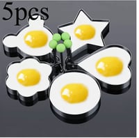 Image 1 of Stainless Steel Egg Moulds – Non-Stick Cooking Rings (Pack of 5)