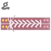 Image 1 of Pink Snap Shoelance Wristband 