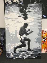 MUHAMMAD ALI HUGE ORIGINAL PAINTING