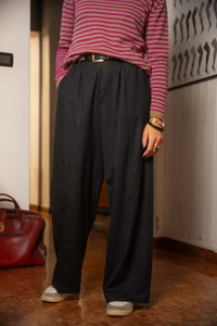 Image 1 of Pantaloni ParkLife blu in lana