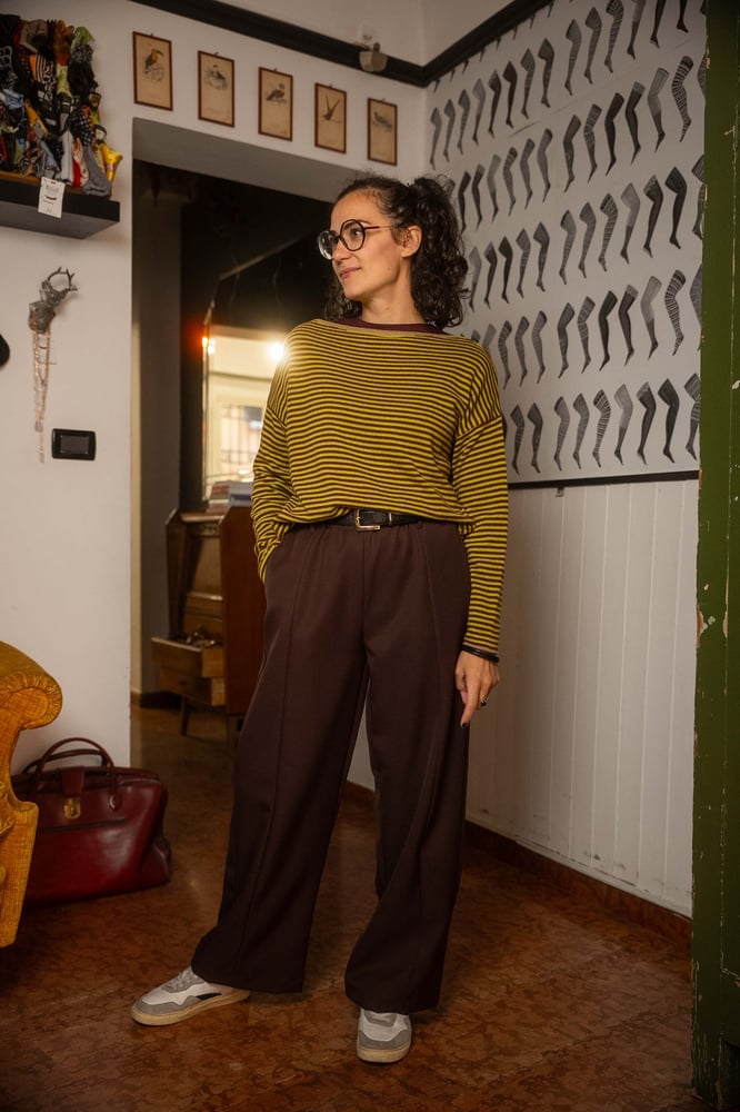 Image of Pantalone ParkLife Marrone in lana