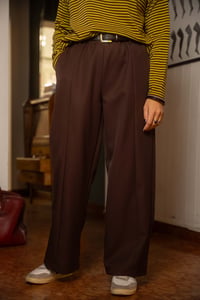 Image 1 of Pantalone ParkLife Marrone in lana