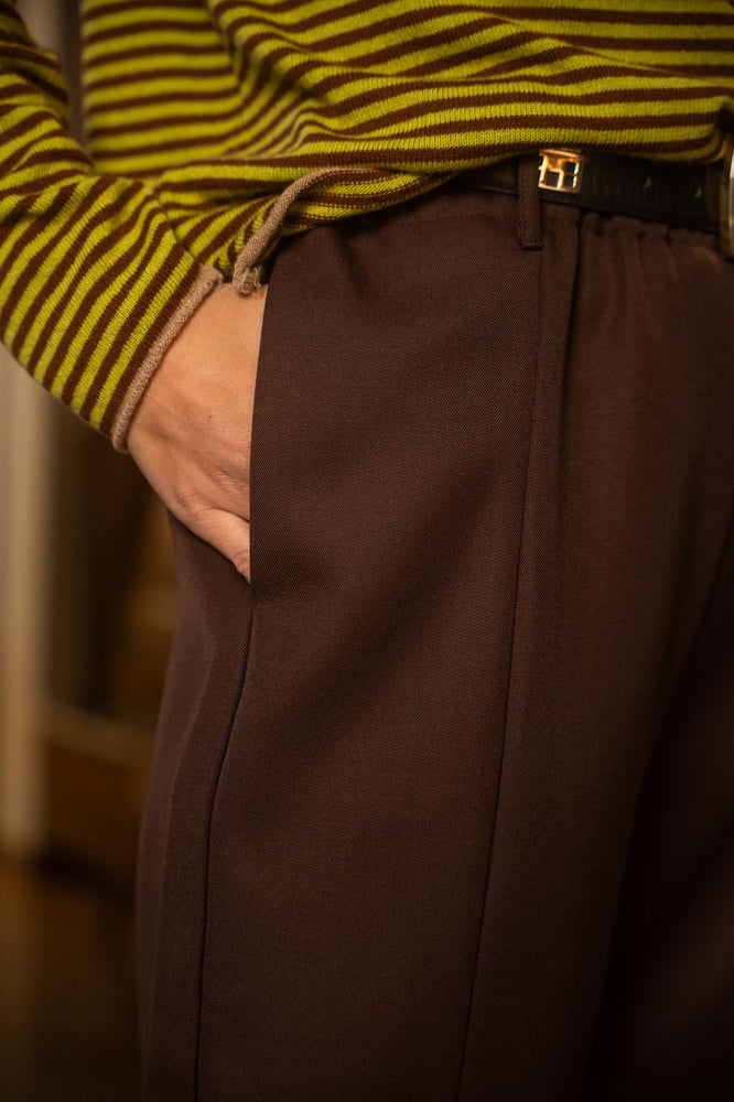 Image of Pantalone ParkLife Marrone in lana
