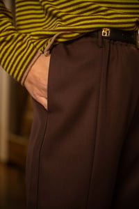 Image 5 of Pantalone ParkLife Marrone in lana