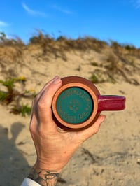 Image 5 of RED CLAY MUG - MIDNIGHT + MAGENTA