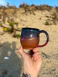 Image 3 of RED CLAY MUG - MIDNIGHT + MAGENTA