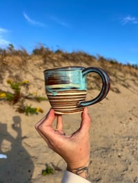 Image 1 of AGATE-WARE MUG - BLUE PHOSPHORESCENCE 