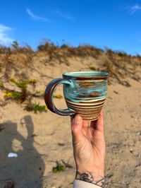 Image 2 of AGATE-WARE MUG - BLUE PHOSPHORESCENCE 