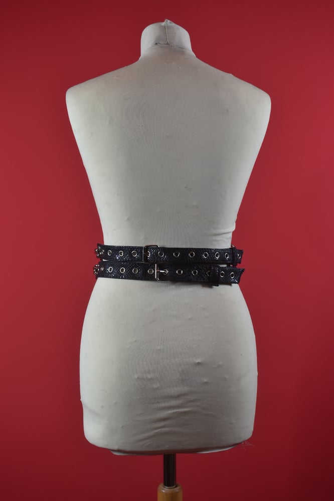 Image of SNAKESKIN CINCHER BELT