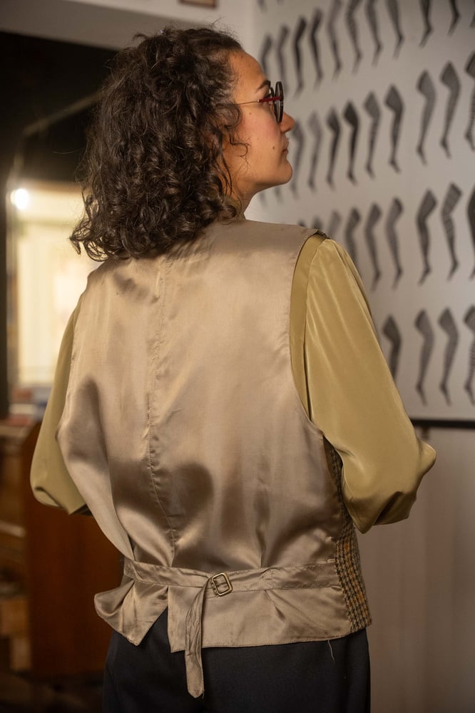 Image of Gilet quadri lana