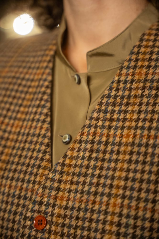 Image of Gilet quadri lana
