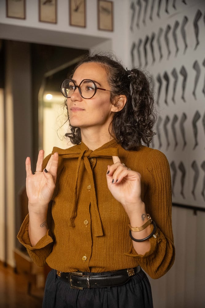 Image of Camicia castagna