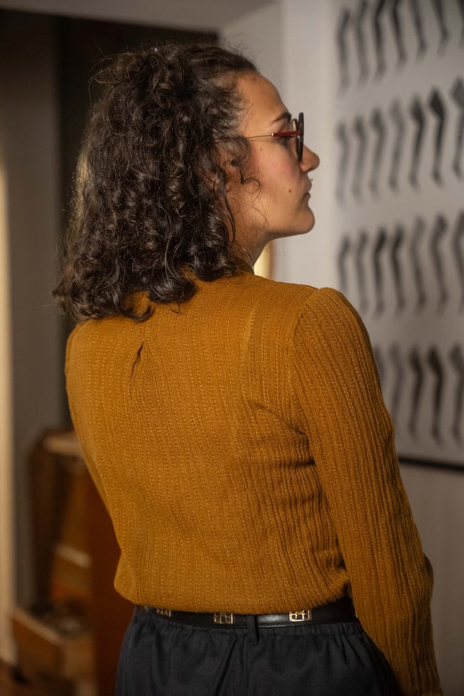 Image of Camicia castagna