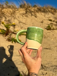 Image 3 of MOON + STARS MUG - CELADON GREEN + 22K GOLD