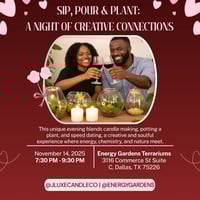 Sip, Pour & Plant: A Speed Dating Experience